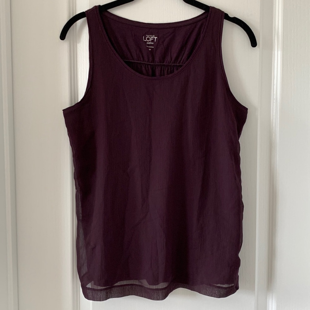 LOFT Double Layer Sleeveless Top